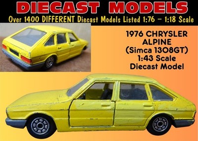 SELTENES CHRYSLER ALPINE / SIMCA; FRANZÖSISCHES NOREV JET-AUTO MASSSTAB 1:43 DRUCKGUSSMODELL