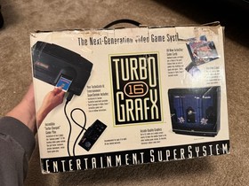 TG16 Turbografx-16 NEC Turbo video game system console CIB matching serial w box