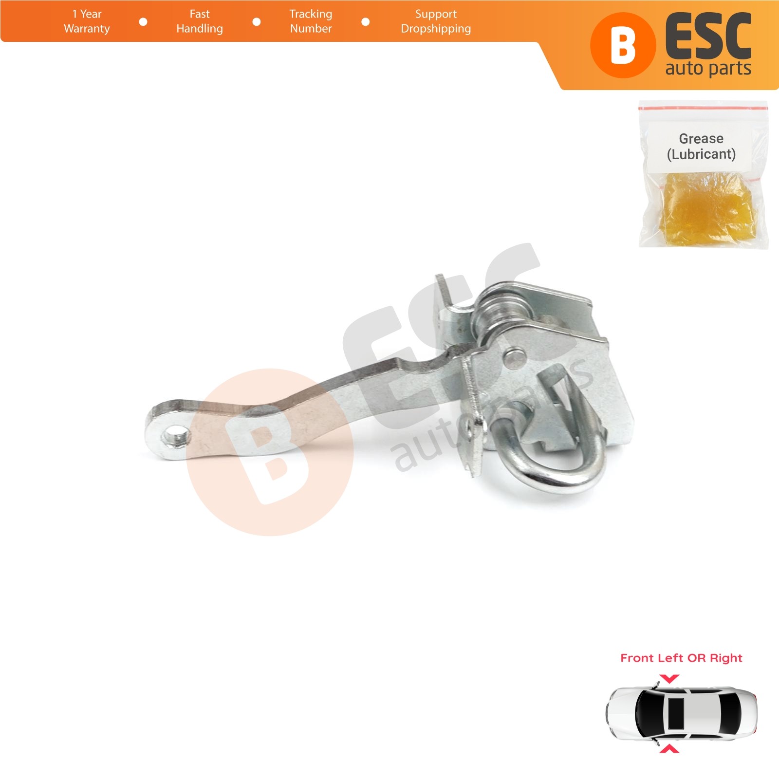 Front Door Hinge Stop Check Strap Limitery for Fiat Tempra 159 Tipo 160 4/5 Door