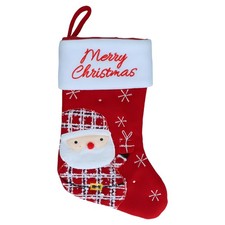 Hofman Weihnachtssocke Wooly Santa 20x38 cm f&uuml;r Haustiere Festliche Deko