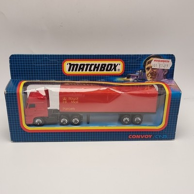 Vintage 1987 Matchbox Convoy CY-25 DAF Box Truck Royal Mail in unpunched Box