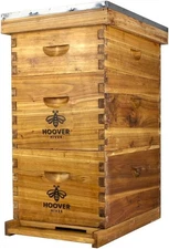 8-Frame Beehive Kit Wax-Coated 2 Deep Boxes 1 Medium Super