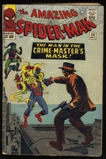 Amazing Spider-Man #26 GD/VG 3.0 Green Goblin 1st Crime Master! Marvel 1965