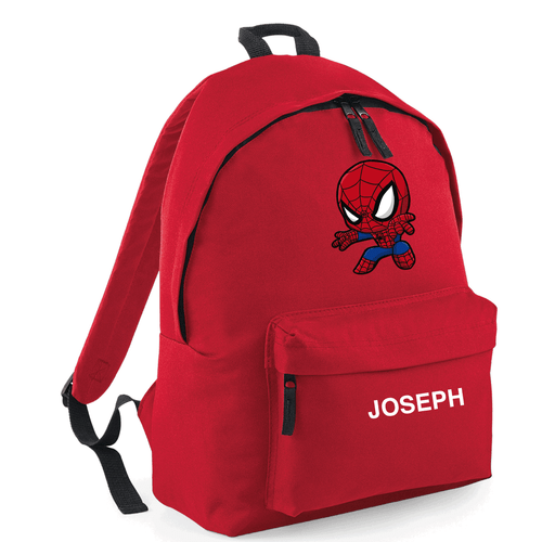 Personalisierter Schulrucksack Tasche Kinder beliebiger Name Text Rucksack PE Kit Spiderman - Bild 2 von 24
