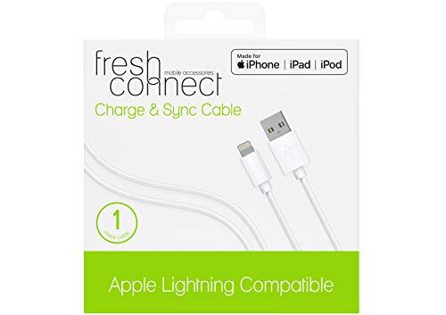 Lightning Charge & Sync 1m Cable MFi-Certified White New - Picture 1 of 1