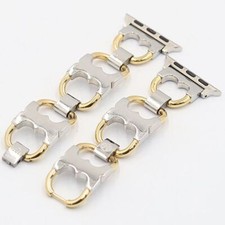 TORY BURCH Genuine Band Apple Watch Ladies Wrist Watch Parts Silver Color Used