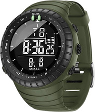 Reloj Para Hombre Relojes De Cuarzo Reloj Militar Deportivo LED Green