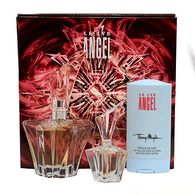 THIERRY MUGLER ANGEL LE LYS 3 PIECE GIFT SET EAU DE PARFUM SPRAY