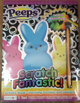 NEW 2025 Easter PEEPS scratch fantastic activity & games book reveal secret