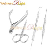 4 Pcs Ingrown Toenail Kit Ingrown Toenail File Lifter Scissor Removal Clippers