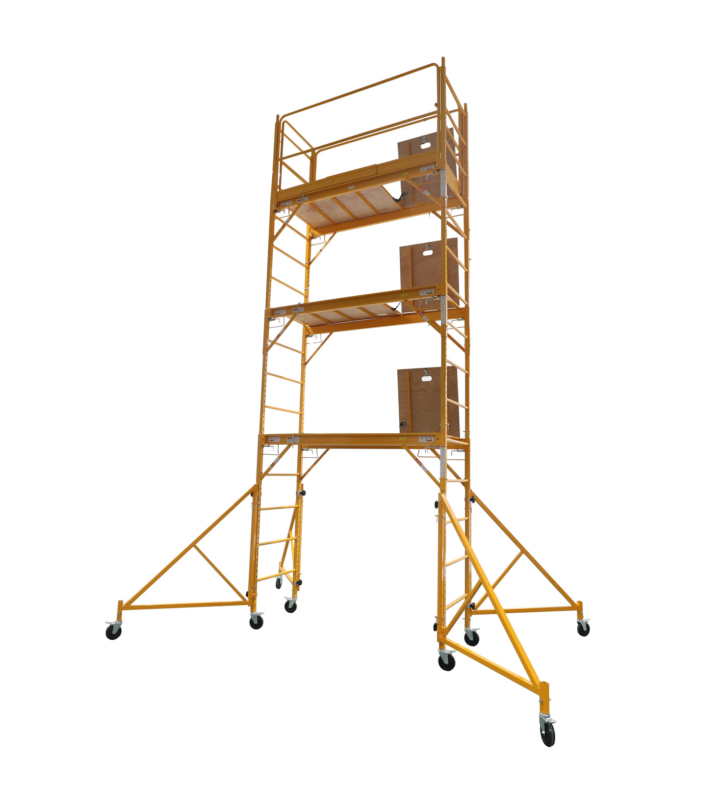 18 Foot Scaffold Tower w/ Hatch 1000 lbs capacity And 36" Adjustable Outriggers