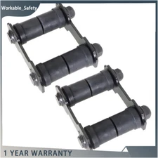 1965 1966-1973 For Ford Mustang Rear Leaf Spring Shackle Kit Left+Right Pair