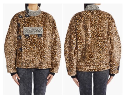 ETRO Women's Leopard Print Velvet Jacket Size 40 IT $4560+