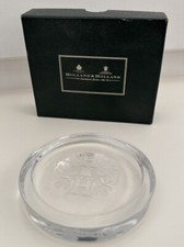 Holland & Holland Paperweight Etched Crystal with Original box