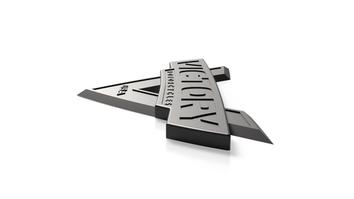 Victory Motorcycles Emblem Black Badge Logo Decal Triumph Nameplate Tank Fender - Picture 2 of 7