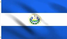 Salvadoran Flag El Salvador Banner Polyester 3x5 Foot Country Flags 100D FABRIC