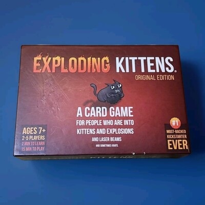 Exploding Kittens Party Card Game Original Edition Ages 7+ 2-5 Players