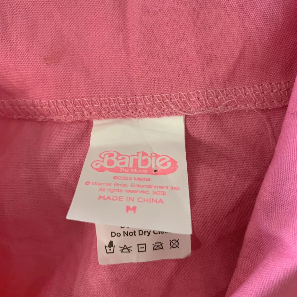 Barbie Película Rosa Poder ESPÍRITU HALLOWEEN Mono Juvenil Disfraz Talla M Con Cinturón Foto 2 de 4