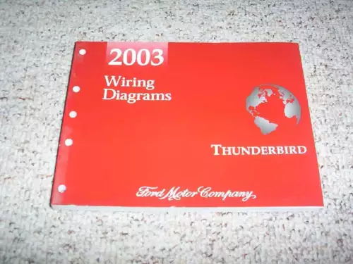 2003 Ford Thunderbird Electrical Wiring Diagram Manual Convertible 3.9L V8 xo