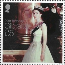Gibraltar 2016 - £5 Queen Elizabeth II 90th Birthday Anniversary - MNH