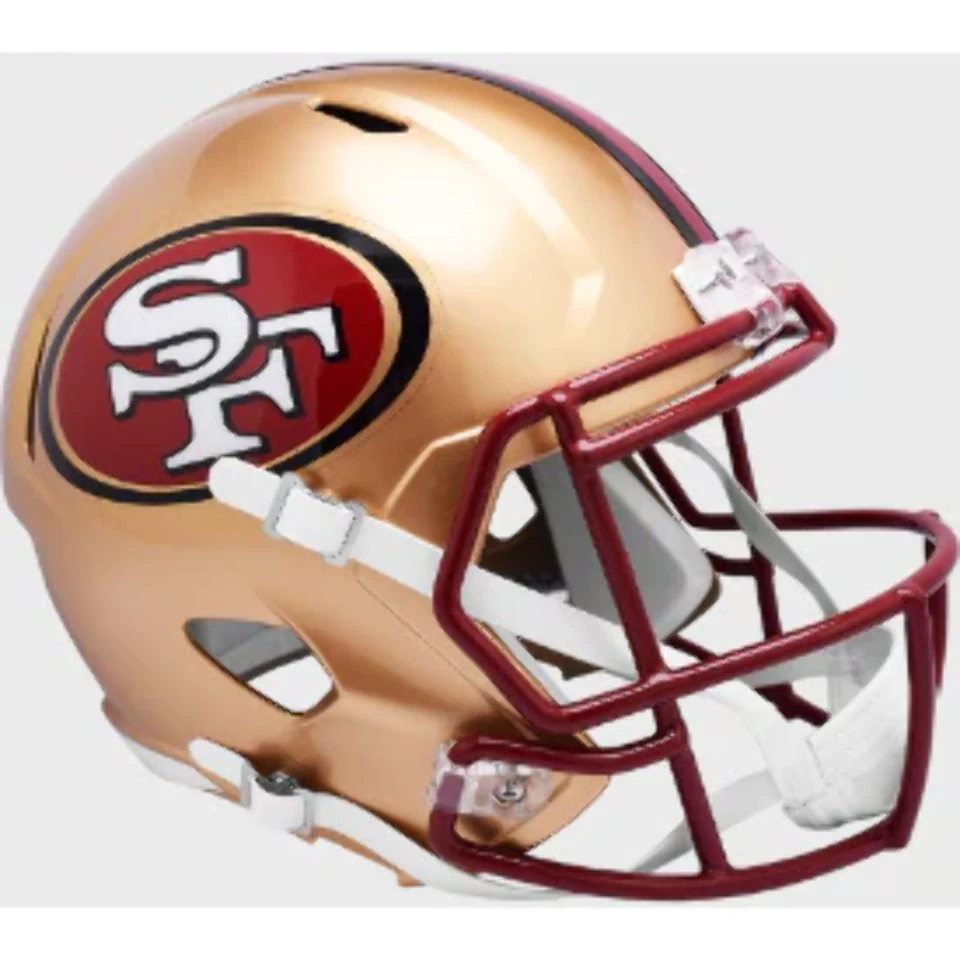 San Francisco 49ers Full Size 1996 to 2008 Speed Replica Throwback Helmet - NFL.