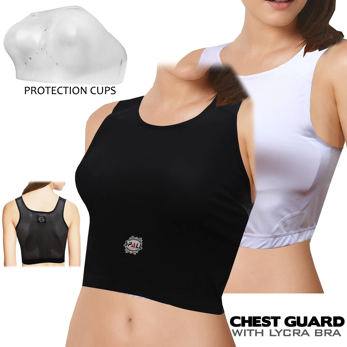 Ladies Full Chest Protector Guard Sports Bra for Karate,Taekwondo, mma,  Boxing