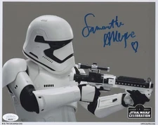Star Wars Celebration Official Pix- Samantha Alleyne signed 8x10 photo JSA