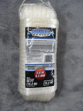 Shoreline Marine Rope Multi Purpose Line 50FT Solid Braid Nylon 3/8 9.5MM NEW