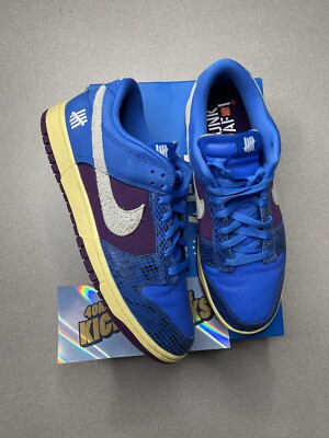 Nike Dunk Low Undefeated 5 On It Dunk vs. AF1 Size 12 DH6508-400 Blue