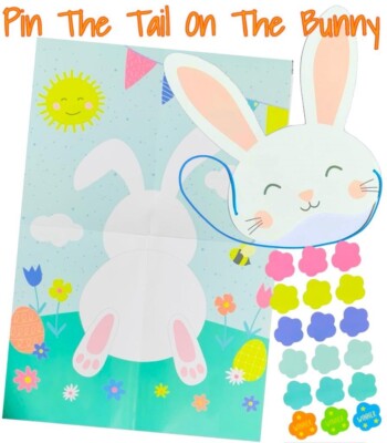 Pin The Tail On The Bunny Hase Ostereiersuche Kinder Spaß Ostern Party Spiel Geschenk