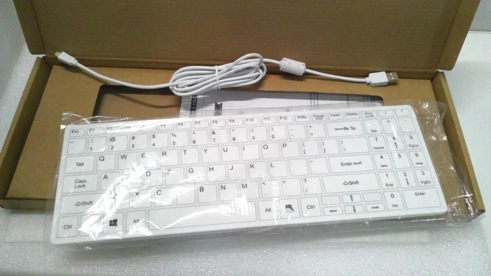 NEW HP 926941-001 WIRED USB KEYBOARD Healthcare Edition, White - Image 2 of 4