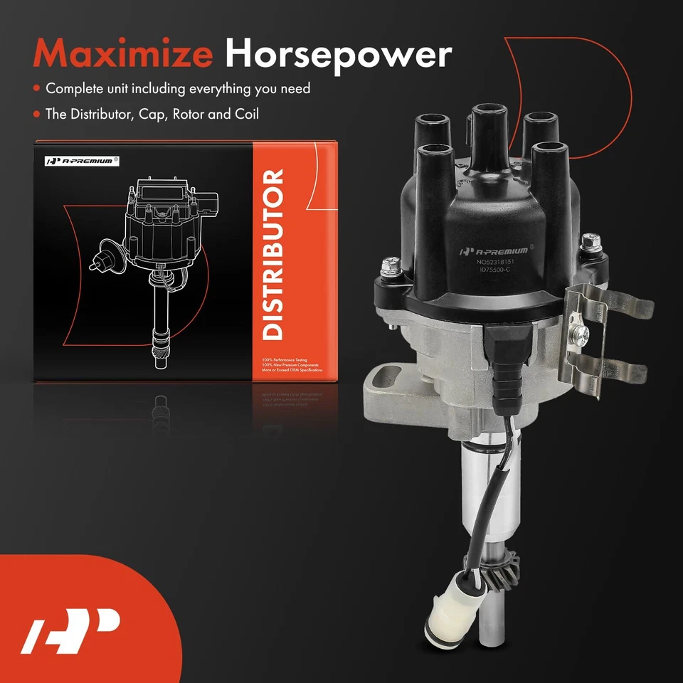 Distribuidor electrónico con tapa y rotor para camioneta Toyota 4Runner 1985-1990 2,4 L Foto 2 de 4