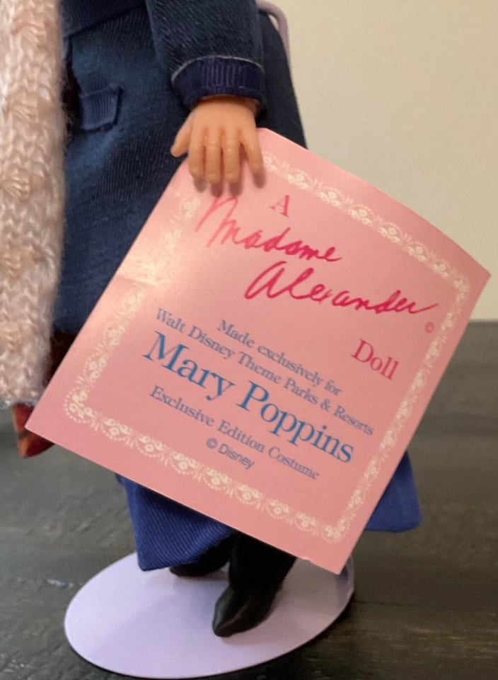 Muñeca Mary Poppins Madame Alexander 9" Cissette Azul Conjunto Paraguas Alfombra Bolso Foto 4 de 4