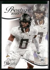 2023 Panini Prestige Rookie #319 - Christian Gonzalez - Patriots RC!