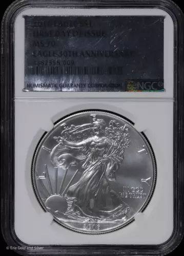 2016 $1 American Silver Eagle NGC MS 70 | FDOI | 30th Anniversary