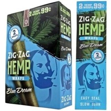 ZIG ZAG Envoltura Orgánica BLUE DREAM Caja Completa 25 Bolsas de 2 cada una