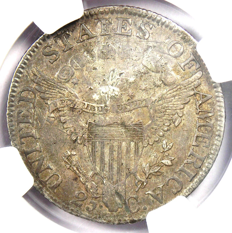 1805 Draped Bust Quarter 25C Coin - Certified NGC VF Details - Rare Date! - Image 4 of 4