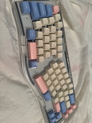 Alice Layout Custom Mechanical Layout Wired 66 Keyboard RGB Silent Switches 