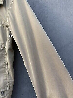 Authentic Prada Vintage Cotton/Nylon beige zip Jacket size Authentic Prada Vintage Cotton/Nylon beige zip Jacket size