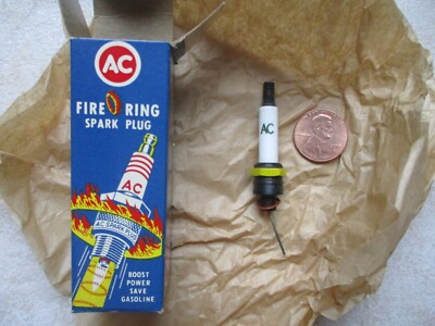 NOS vintage, experimental AC Fire Ring Spark Plug