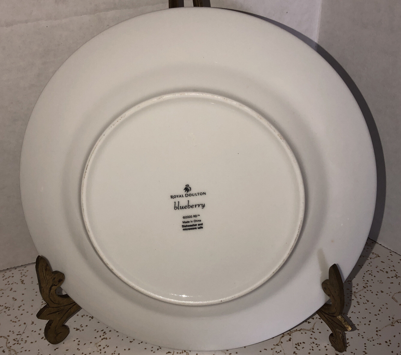 Set of 2 Salad Plates Royal Doulton Blueberry 2005 7.5&rdquo;