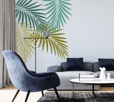 Large Leaf Wall Stencil, Palm Tree Tropical Painting, Furniture, Reusable FL154
