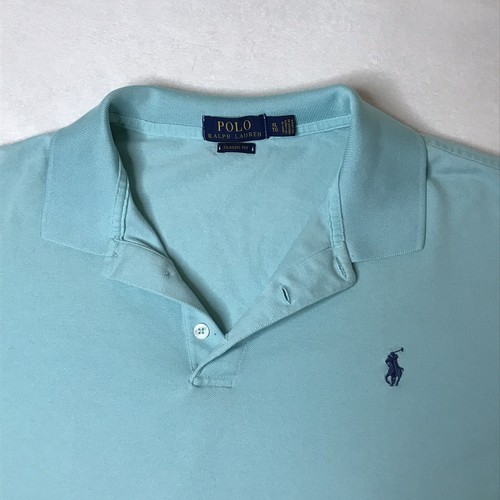 Polo Ralph Lauren Mens Polo Shirt Classic Fit Light Blue XL - Picture 3 of 9