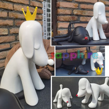 Yoshitomo Nara Crown Dog Art Sculpture Home Decor Resin Ornament Collection New
