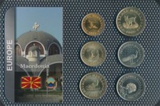 M&uuml;nzen Makedonien Stgl./unzirkuliert Kursm&uuml;nzen ab 1993 50 Deni bis  (10678536