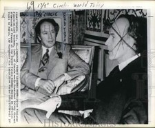 1974 Press Photo Pierre Trudeau of Canada with French President Valery d'Estaing