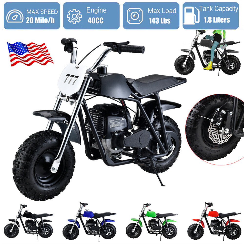 Electric Dirt Bike For Teens 13-16 RED 49CC POCKET Bike Stroke