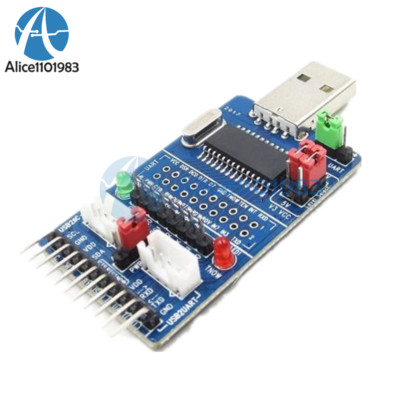 ALL IN 1 Multifunctional USB to SPI/I2C/IIC/UART/TTL/ISP serial Adapter