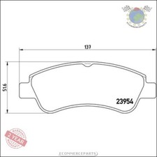 Kit Bremsbeläge Brembo Vorderachse für CITROËN C-ELYSEE BERLINGO XSARA C3 III  D