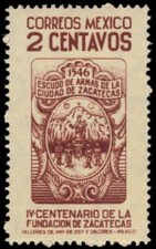 MÉXICO 820 - Fundación de Zacatecas 400 Aniversario 'Armas' (pb24996)